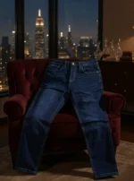 Base Men’s Classic Blue Denim Jeans – Slim Regular Fit - Image 2