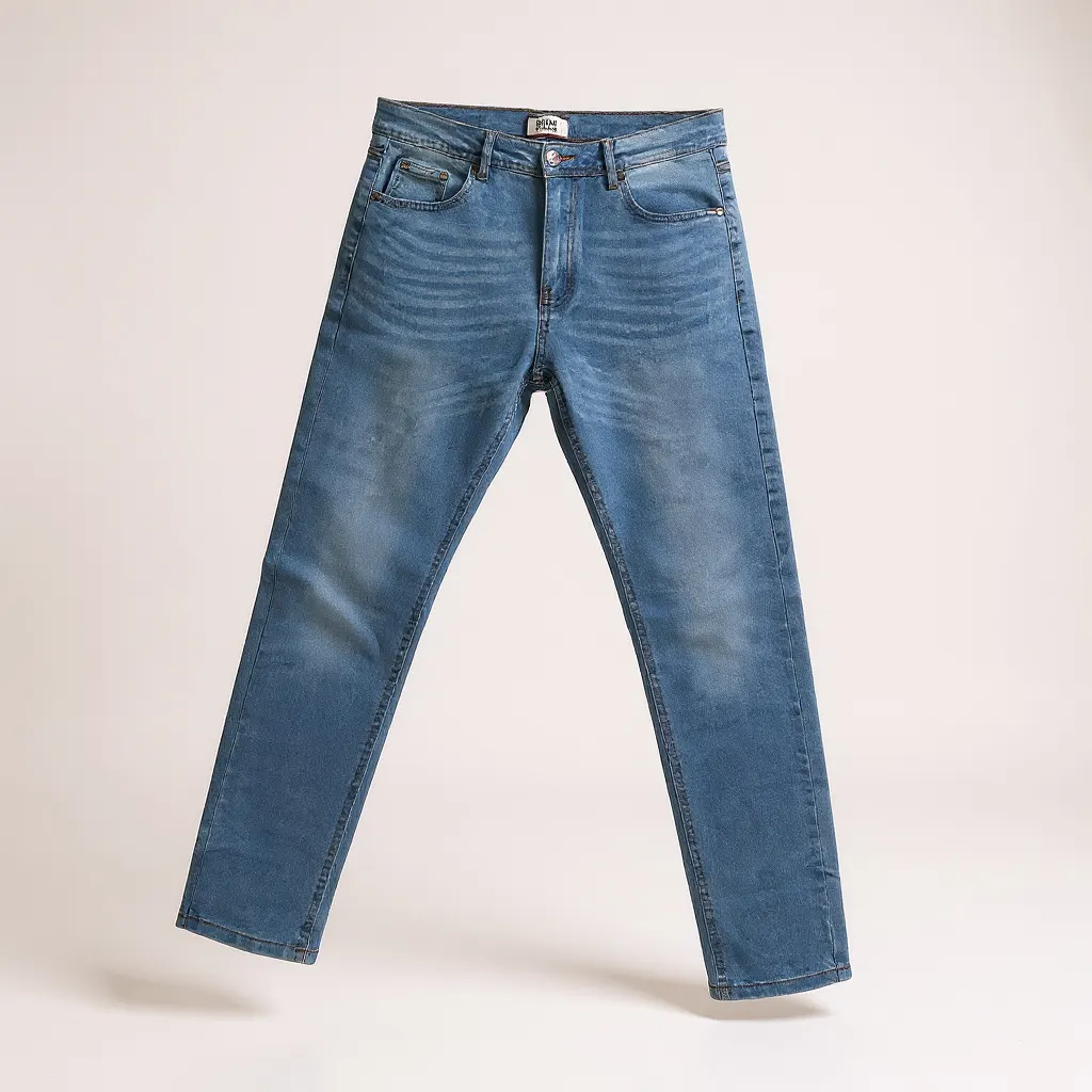 Base2 Men’s Light Blue Denim Jeans – Slim Fit Casual Wear-Ab-1